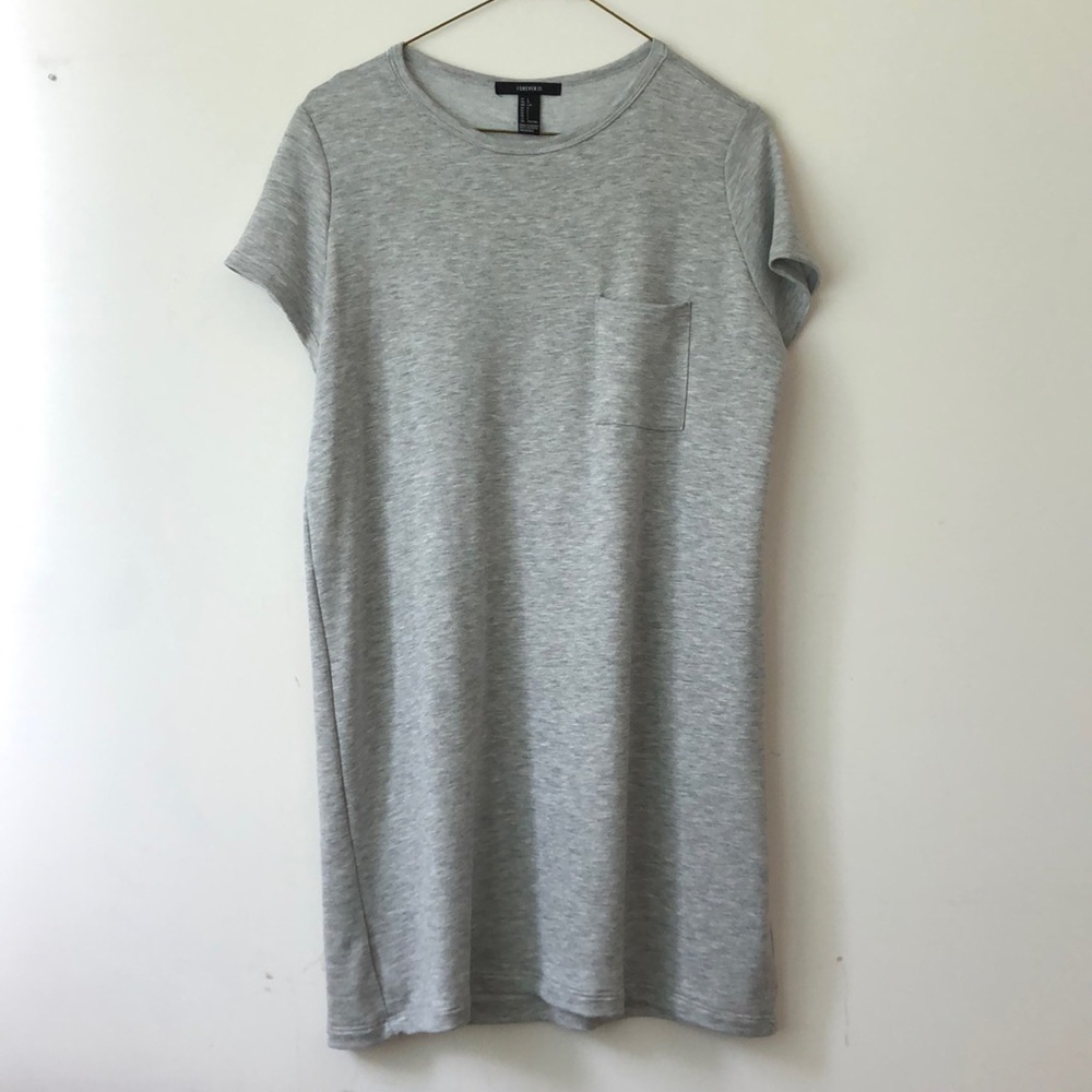 Gray T-shirt Dress